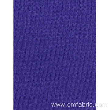 Knitted Cotton Polyester french terry plain dyed fabric